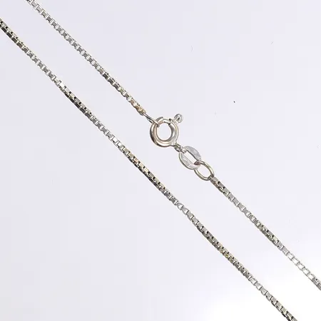 Halskedja Venezia, 37cm, bredd 1,1mm, vitguld, 18K Vikt: 3,1 g
