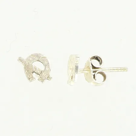 Ett par örhängen Hästskor, ca 7x6mm, GFAB, silver 925/1000 Vikt: 0,8 g