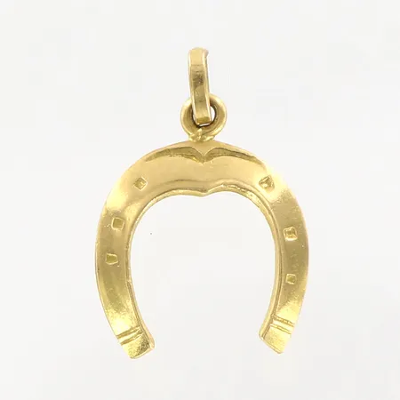 Hänge hästsko, 19mm, bredd: 13mm, 18K  Vikt: 0,7 g