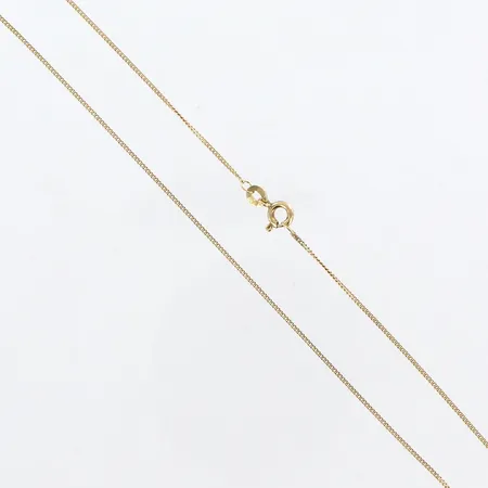 Kedja Pansar, 39 cm, bredd 1mm, 18K Vikt: 2 g