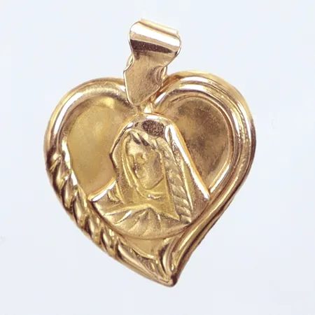 Hänge, Maria, 2cm, 18k  Vikt: 1,8 g