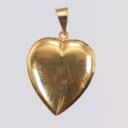 Hänge hjärta 20x32mm inklusive hängögla, (ihåligt), stämplad BH, 18K Vikt: 3,2 g