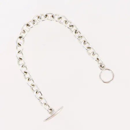 Armband Georg Jensen,  nr 144, Ankarlänk, 19,5cm, bredd 8mm, originaletui, silver 925/1000. Vikt: 24 g