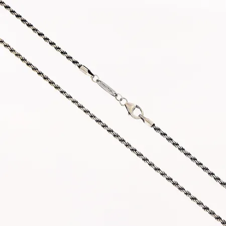 Kedja Thomas Sabo, cordell, 91cm, bredd 2mm, oxiderad, silver 925/1000. tygpåse  Vikt: 11,3 g