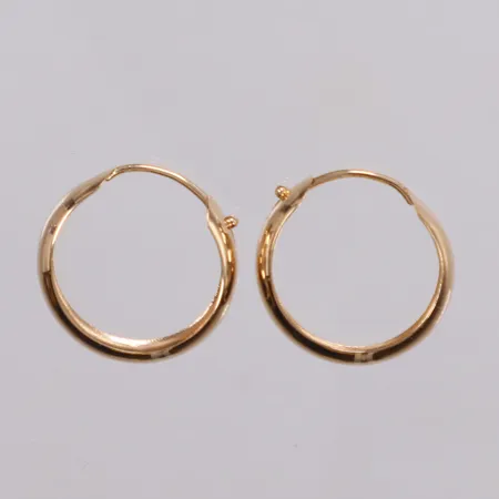 Örhängen, creoler, Ø16,8mm, bredd: 4,6mm, GHA, 18K Vikt: 0,8 g