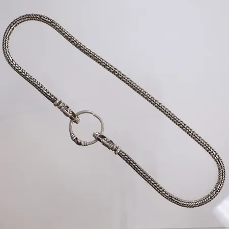 Collier, 51cm, bredd: 5,5mm, 925/1000 silver Vikt: 91,4 g