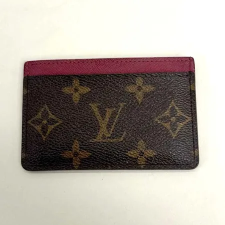 Korthållare Louis Vuitton, Fuchsia, modell M60703, monogram canvas,  7x11cm, kvittokopia från Louis Vuitton Stockholm december 2016, dustbag, box