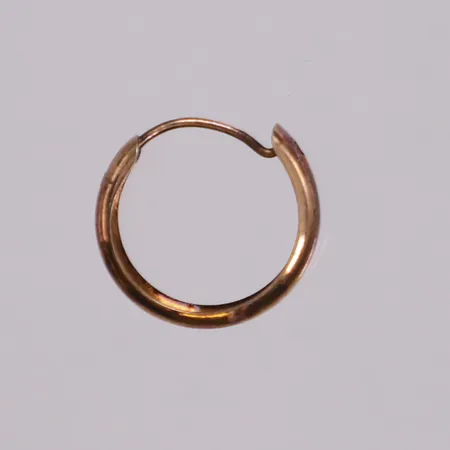 Örhänge creol, Ø13,5mm, bredd 3mm, förgylld, udda, silver 830/1000 Vikt: 0,2 g