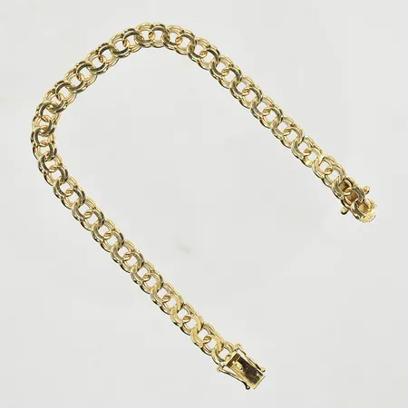 Armband Bismarck, längd 17½ cm, bredd 5 mm, 18K. Vikt: 11,4 g