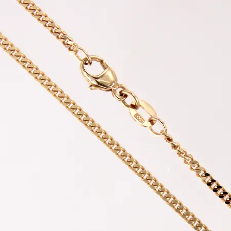 Kedja Pansar, längd 45,5cm, bredd 2mm, 18K  Vikt: 6,6 g