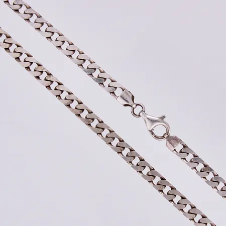 Kedja Pansar, längd ca 49,5cm, bredd ca 6mm, 925/1000 silver Vikt: 40,3 g