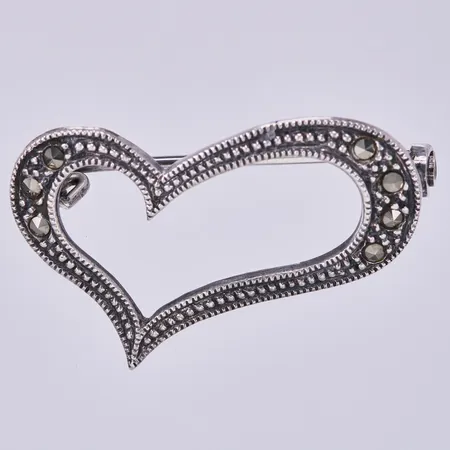 Brosch med markasiter, 925/1000 silver Vikt: 2,7 g