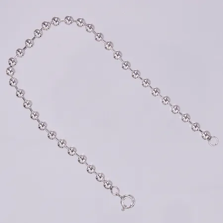 Armband kullänk, längd: ca 19,5cm, bredd: ca 3,5mm, 925/1000 silver  Vikt: 7,4 g