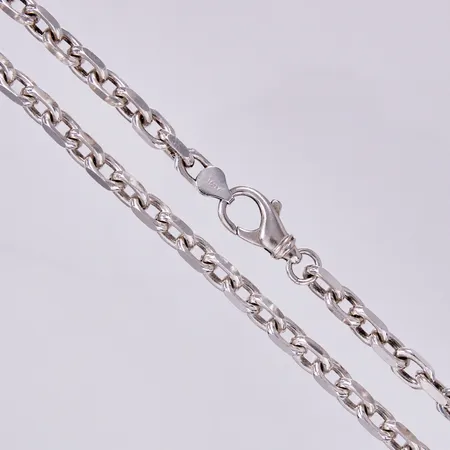 Kedja Ankar, längd ca 43cm, bredd ca 6mm, 925/1000 silver Vikt: 44,1 g