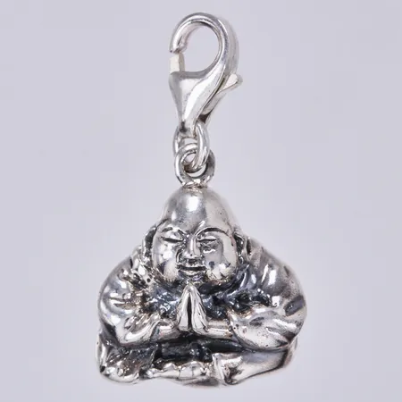 Hänge, Buddha, längd: ca 3cm, bredd: ca 17mm, 925/1000 silver  Vikt: 4 g