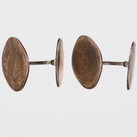 Ett par manschettknappar, höjd: 16mm, bredd: 20mm, 830/1000 silver. Vikt: 9 g