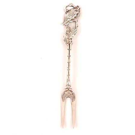 Liten gaffel, längd ca 10,5cm, Gewe Silvervarufabriken Ab 1962, silver Vikt: 7,9 g