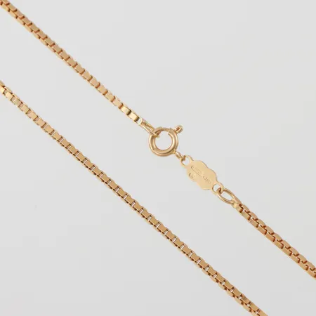 Collier Venezia, Uno A Erre Italien, längd 41 cm, bredd 1.6 mm, 18k. Vikt: 9,5 g