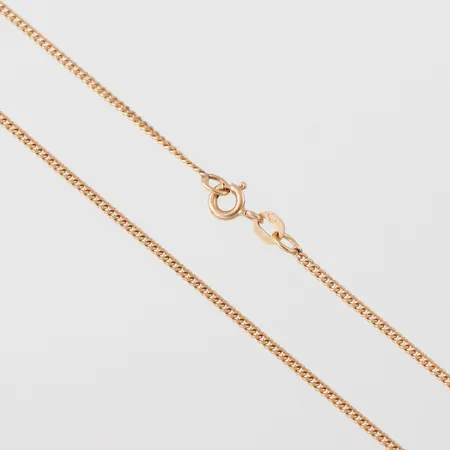 Collier Pansar, Balestra Italien, längd 43 cm, bredd 1.5 mm, 18k. Vikt: 4,2 g