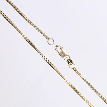 Halskedja Venezia, 55cm, bredd 1,5mm, 18K Vikt: 12 g