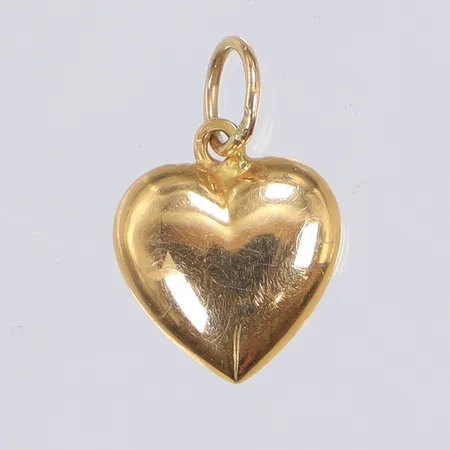 Hänge hjärta 10x15mm inklusive hängöglan, 18K Vikt: 0,9 g