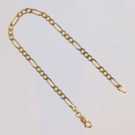 Armband Figaro 20,5cm bredd 3mm, Balestra 18K Vikt: 6,5 g