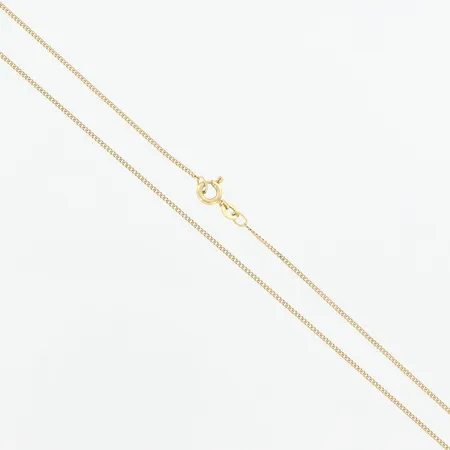 Kedja, pansar, 46,5cm, bredd 1mm, 18K Vikt: 2,6 g