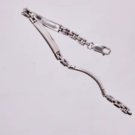 Armband längd ca 17,5cm, bredd ca 6mm, 925/1000 silver Vikt: 10,4 g