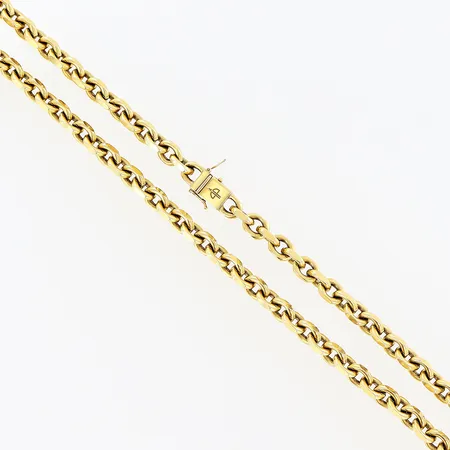 Kedja Ankar, 56,5cm, bredd 7,5mm, Balestra, en låsåtta defekt, 18K Vikt: 156,4 g