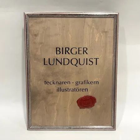 Folder, Birger Lundqvist, bildverk med 20 teckningar samt 3 torrnålsgravyrer, signerade, numrerad 15/30, 40x30x3cm, åldersbetingad slitage. Vikt: 0 g