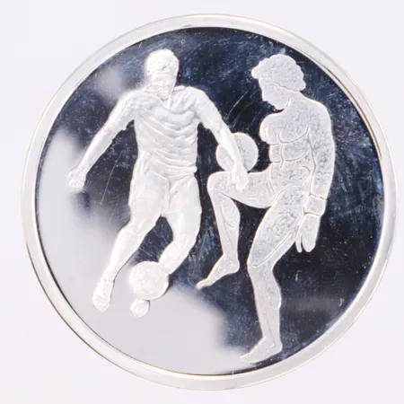 Minnesmynt 10Euro, Olympiska spelen i Aten år 2004, #445044, box och etui, 925/1000 silver Vikt: 34 g