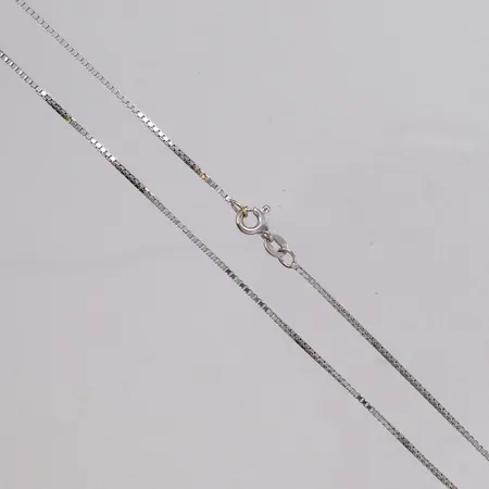 Kedja Venezia, längd 38cm, bredd 1mm, Balestra, vitguld, 18K Vikt: 3,7 g