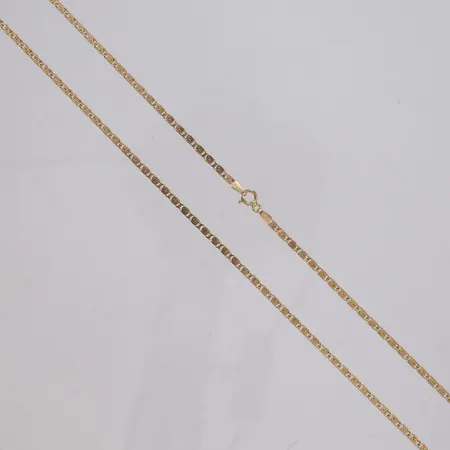 Kedja S-länk, längd 76,5cm, bredd 2,1mm, 14K Vikt: 9,8 g