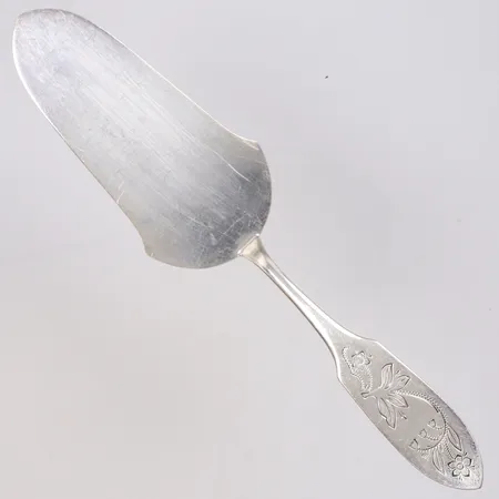 Tårt/kakspade, längd 21,5cm, modell Tornedal, Mema, Lidköping, år 1966, repor, 830/1000 silver Vikt: 65,9 g