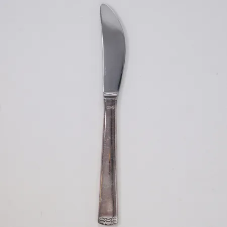 Kniv med rostfritt blad, längd 18,5cm, modell Diana, utg. design Gustaf Jansson, GAB, Stockholm, år 1960-tal, repor, 830/1000 silver Vikt: 54,2 g