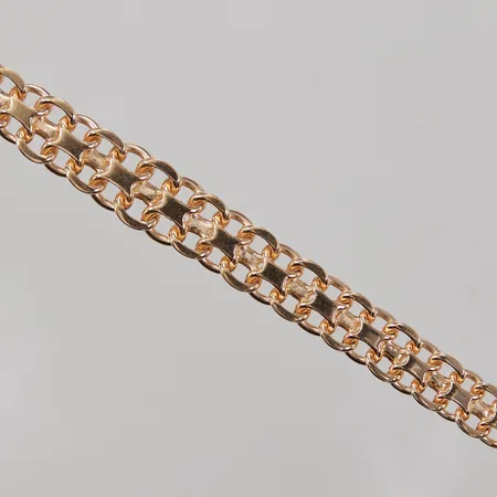 Collier, Doserad X-länk, 44cm, bredd 6,4-11mm, 18K,  Vikt: 39,6 g