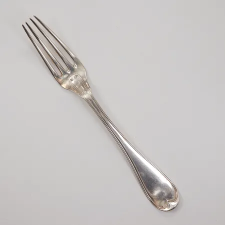 Matsked, 22cm, modell gammal fransk, graverad, år 1899, N.L Dahlström, silver,  Vikt: 49,5 g