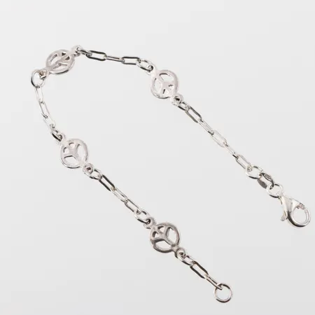 Armband, längd 17,5cm, silver  Vikt: 4,6 g