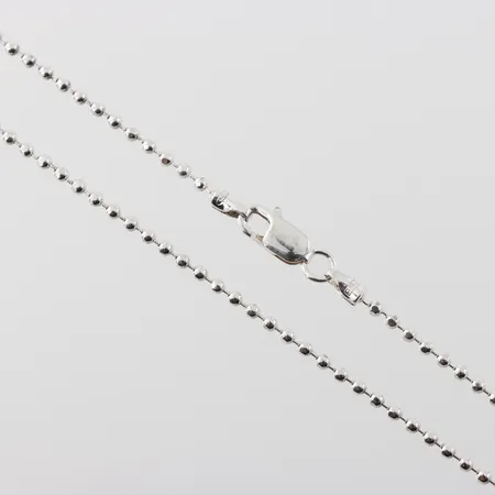 Kulkedja, längd 41cm, bredd 1,75mm, Guldfynd, silver  Vikt: 3,8 g