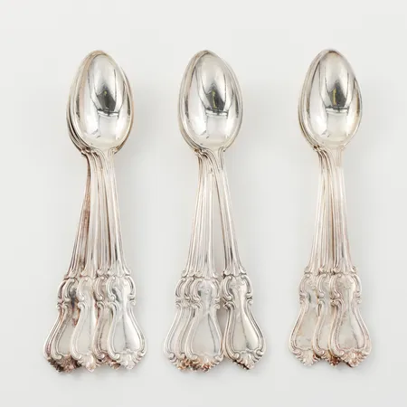 Skedar 14 st, GAB modell Olga, längd ca 11.5 cm, silver Vikt: 178,8 g