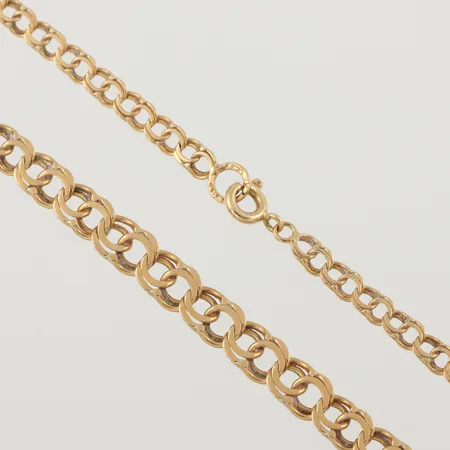 Collier Bismarck, längd ca 40 cm, bredd 3.3-6.7 mm, 18k. Vikt: 9,6 g