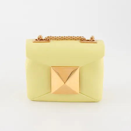 Väska Valentino Garavani , Mini Pouch,  NS 4VO Pale Yellow, mått ca 11x9x5cm, kvitto Valentino NK 220809, dustbag, box, Bra skick Vikt: 0 g