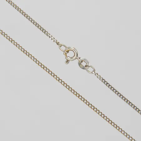 Kedja, Pansar, längd:46cm, bredd:1,5mm, vitguld, 18K. Vikt: 3,4 g