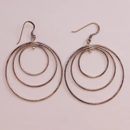 Ett par örhängen, 57x39mm, 925/1000 Silver 5,5g.