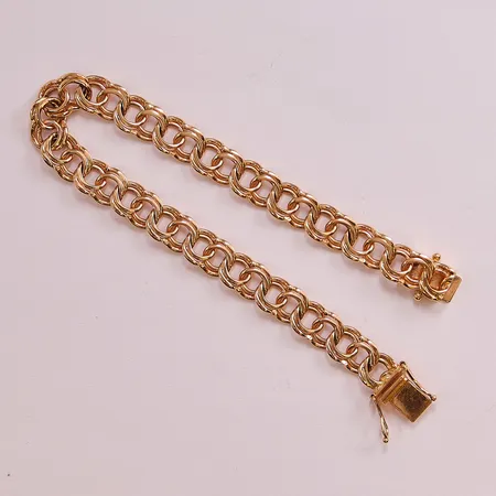 Armband Bismarck, 18,5cm, bredd:8mm, mycket fint skick, 18K 19,1g.