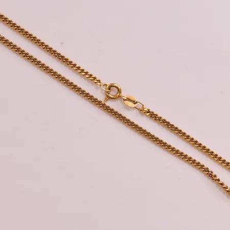 Kedja pansar, 44cm, bredd:2mm, 18K 10,5g.