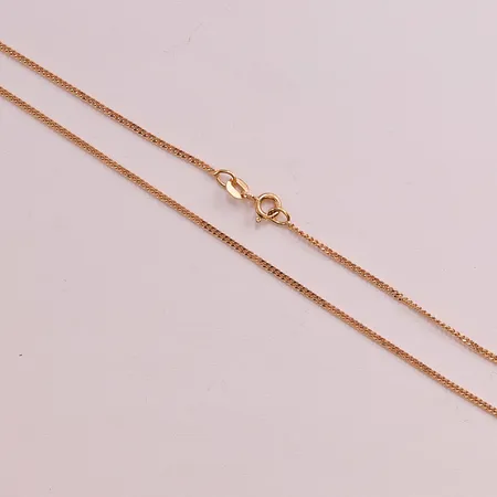Kedja pansar, 36cm, bredd:1mm, 18K 3,0g.