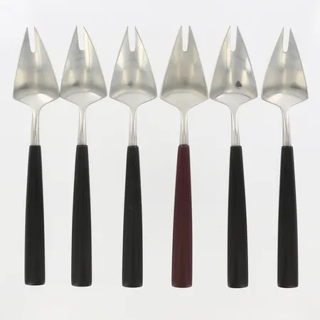 Sex Vickningsgafflar, "Piruette", 17,5cm, Pierre Forsell, Gense Vikt: 0 g