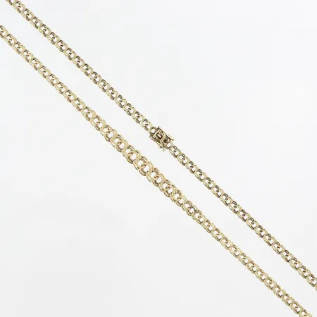 Collier Bismarck, 44,5cm, doserat, ca 4-6mm, 14K Vikt: 10,5 g