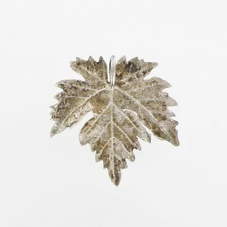 Hänge Löv, 30x30mm, silver  Vikt: 2,7 g